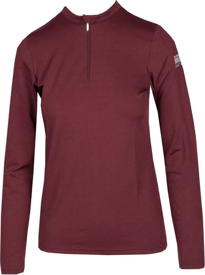 Mondoni Active Trainingsshirt Longsleeve - Maat: M - Bordeaux - Polyester