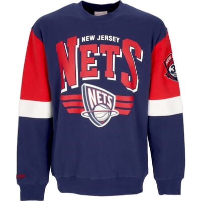 Sweatshirt met ronde hals voor heren NBA All Over Crew 3.0 Nejnet Originele teamkleuren