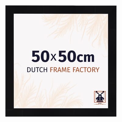 Fotolijst 50x50 cm - MDF - Zwart Hoogglans - Praag