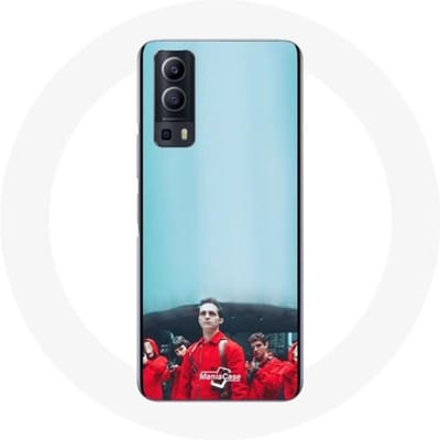 Coque - MANIACASE - Vivo Y72 - La casa de papel - Souple - Protection Bleu bleu