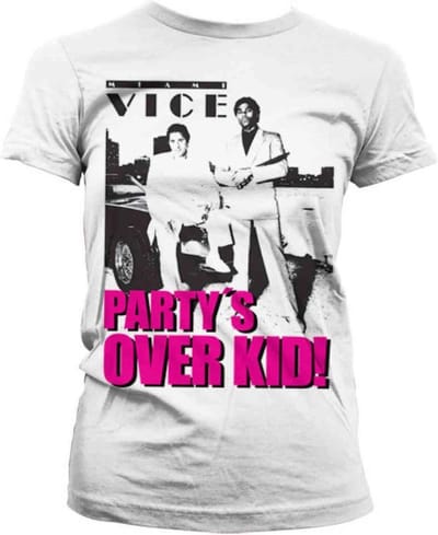 Miami Vice Dames Tshirt -L- Party's Over Kid Wit