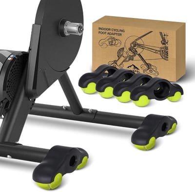 4 Pcs Rocker Plate Feet - Indoor Cycling Snap Rocker Feet Adapter - Portable Rocker Plates Bike Trainer - Tennis Ball Feet voor Wahoo Kickr Core Roller Trainer - met 8 Tennis Ballen - Fietsaccessoires - Trainingshulpmiddelen