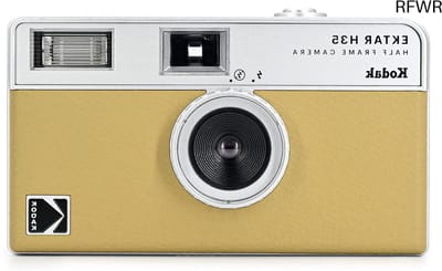 RFWR® Half Frame Film-camera 35 mm - Herbruikbaar, Compact en Eenvoudig in Gebruik, Zandkleur