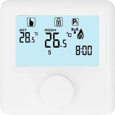 Digitale Temperatuurregelaar LCD-Display Programmeerbare Thermostaat voor Boiler Wit 30?230VDC black
