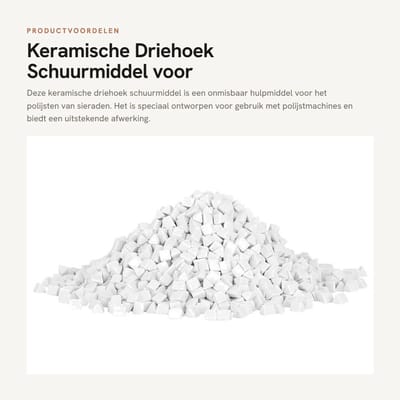 Dailygoods- Schuurmiddel voor Sieraden - Schuurpapier Driehoek - Schuurmateriaal - Polijsten - Slijpmachine - Keramisch - Schuurpad