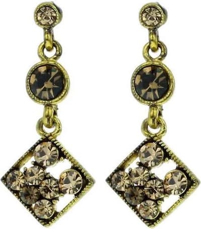 Behave - Oorhangers dames - Goudkleur bruin - Retro chic look
