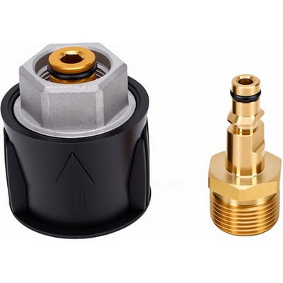 Hogedrukreiniger Adapter M22 14mm Koper Aluminium Hogedrukreiniger Snelkoppeling Fittingen Geschikt voor Karcher Power Washer