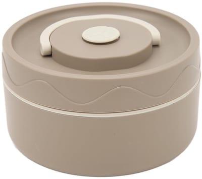 Dailygoods- Kookpot 420 Ml - Roestvrij Staal - Dubbellaagse Thermische Container - Ronde Vorm - Lichtgewicht - Ideaal voor Werk/School - Lunchbox