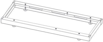 Wolf Basisconsole FHA-08/10,11/14,14/17 voor installatie direct op bodemplaat, 9148544