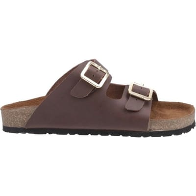 Cotswold Dames Lushill Leren Muilezelsandalen (Bruin)