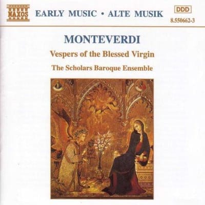 CD DIVERSE  Vespers Van De Heilige Maagd 85506623 Naxos 1995 Europa Klassiek Gebruikt