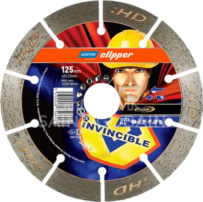 Norton Clipper Serie - Diamant Doorslijpschijf - 125mm - Universeel - iHD Technologie