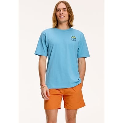 Shiwi Soul Surfing T-shirt Canadian Blue Size: S | Printed T-Shirts Outlet | Heren | Blauw