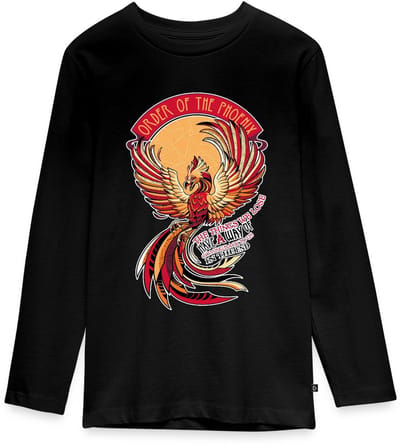 Harry Potter Phoenix Fawkes Premium T-Shirt Tiener Lang