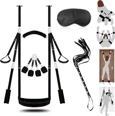 Sex Schommel - Sex Swing Extra Stevig – Seksschommel – Seksspeeltjes voor Koppel – Seks Schommel BDSM – Erotiek Toys - Sex Sling – Love Swing – Discreet Verpakt - Zwart