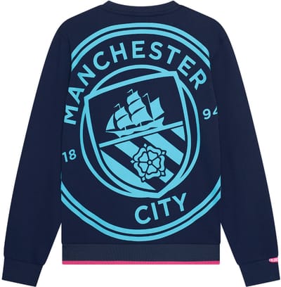 Manchester City Big Logo Sweater Heren - Maat S t/m XXL - Lifestyle - Volwassenen - Man City Trui - Fanmerchandise