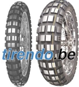 Mitas E-10 ( 140/80B17 TL 69T Achterwiel, M+S keurmerk, Rubbermengsel Dakar, gelb )