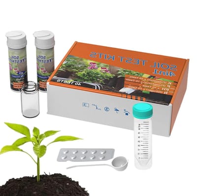 Bodemtestkit voor tuin, 4-in-1 bodemanalyseapparaat voor voedingsstoffen, voedingsstoffen, plantenverzorging, gereedschap voor potplanten, rankplanten, siertuin