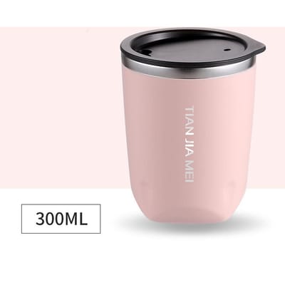 300ML Thermische Mok Bierbekers Roestvrijstalen Thermosfles Geïsoleerde Tumblerbeker met Deksel Reiswaterfles 20oz Thee Koffiekopje 300ml