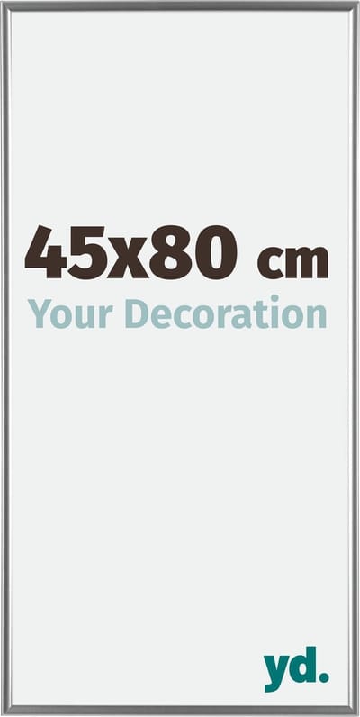 Your Decoration - Fotolijst 45x80 cm - Kunststof - Zilver Hoogglans - Evry