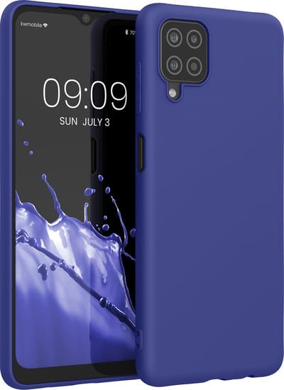kwmobile telefoonhoesje geschikt voor Samsung Galaxy A12 - Hoesje voor smartphone - Back cover in blauwpaars