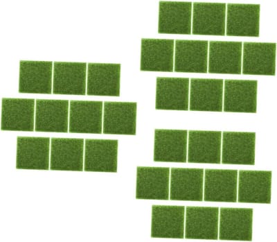 Kunstgrasmatten - Nepgras Tapijt - Tuindecoratie - Realistisch Mosgroen - 15 x 15 cm - Groen