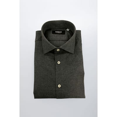 Baldinini Trend Grijze Katoenen Heren Shirt
