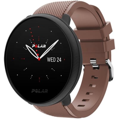 Polar Ignite 2 twill siliconen band (koffiebruin)