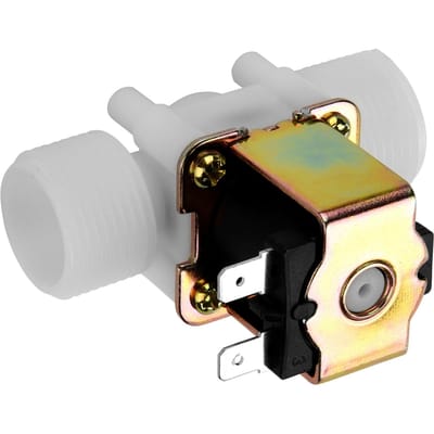 Vanne Électromagnétique en Plastique DC 12V DN20 G3 4 Normalement Fermée Interrupteur d'Entrée d'Eau