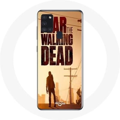 Coque - Maniacase - Samsung Galaxy A21S - Souple - Blanc - Fear the walking dead