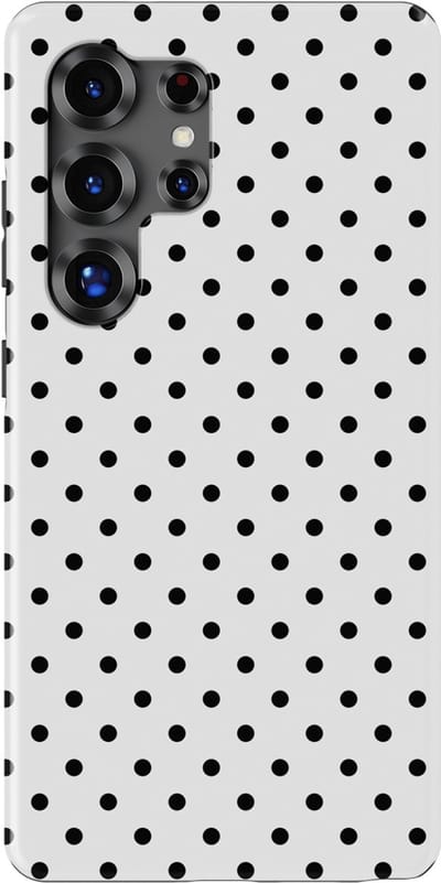 Polka Dots Hoesje Samsung Galaxy S25 Ultra | Geschikt Voor Mag | Stippen Design Backcover Samsung Galaxy S25 Ultra Mono Dots