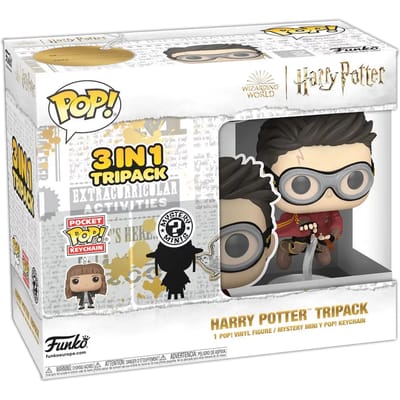 Figurine met sleutelhanger Funko Harry Potter Tripack