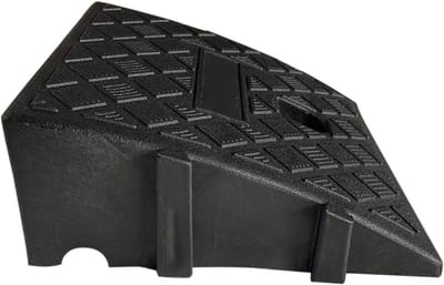 Draagbare Stoeprand Oprijplaten - Drempelhulp Oprit - Obstakels Overbruggen - Antislip Rasterontwerp - 25x27x11cm of 25x27x13cm - Zwart