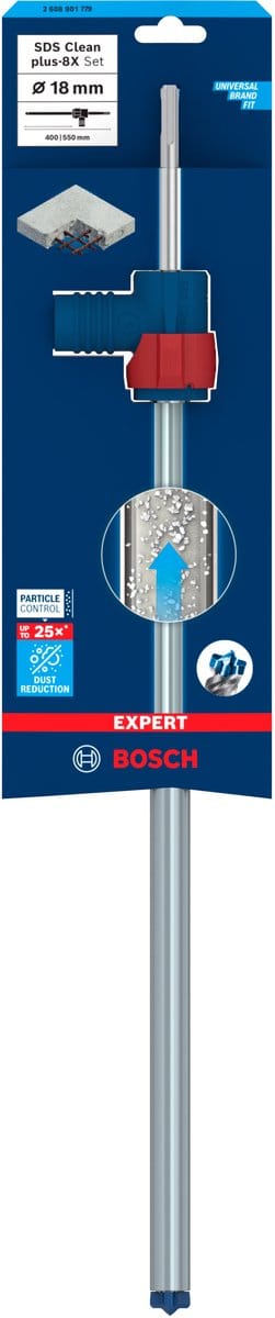 Bosch EXPERT SDS Clean plus-8X hamerboor set 18 x 400 x 550