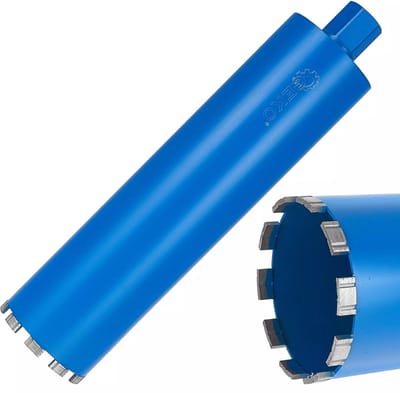 GEKO Diamantboor 112x450mm - 10T - Voor nat en droog boren - Robuust en efficiënt