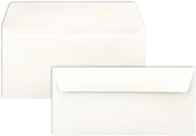 75x DIN Lang Enveloppen Natuurlijk Wit - 11x22 cm Zelfklevend Kwaliteitspapier