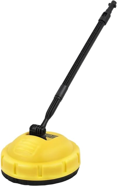 Hogedrukreiniger Opzetstuk - Terrasreiniger Borstel - Terras Reinigen - Roterende Schijf - 24 cm - Geel