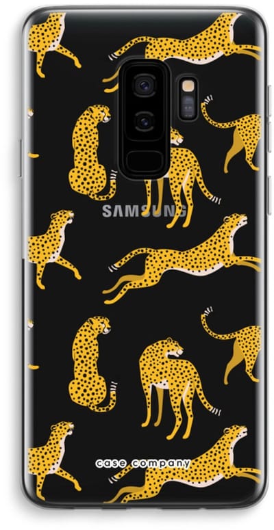 Case Company® - Hoesje geschikt voor Samsung Galaxy S9 Plus hoesje - Luipaard - Soft Cover Telefoonhoesje - Bescherming aan alle Kanten en Schermrand