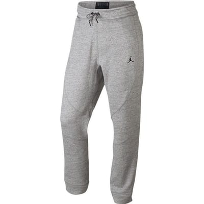 Jordan Klassiek Jumpman Logo Print Nauwsluitende Joggingbroek Heren Onderkleding Lichtgrijs 860199-063 S gray