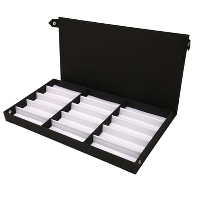 Dailygoods- Zonnebril-organizer 15 Sleuven - Brillendoos - Brillenhouder - Sieradendoos - Opbergdoos - Elegant ontwerp met witte voering