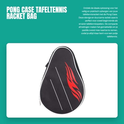 Dailygoods- Paddle Bag Praktisch - Tafeltennis Racket - Duurzaam - Gladde Case - Bescherming - Lichtgewicht - Rackethoes