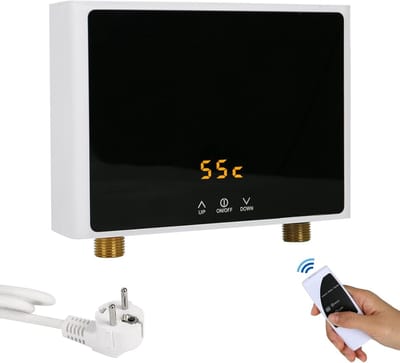 Elektrische Mini-Doorstroomboiler 3000 W met Digitaal LED-Display - Instant Warm Water voor Badkamer en Keuken