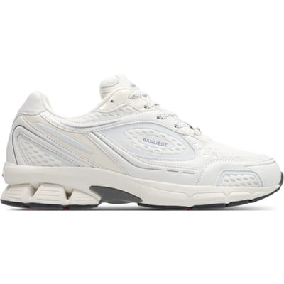 Banlieue The Runner Sneakers Heren - Wit - Maat 40 - Mesh/Synthetisch