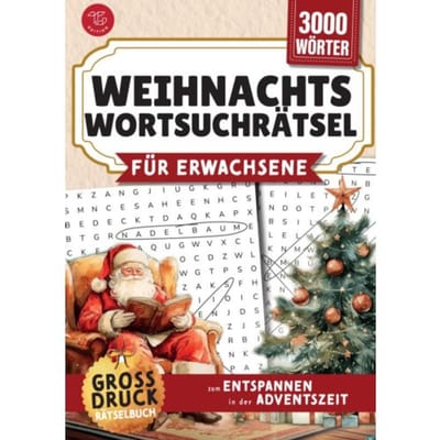 Wortsuchrätsel Für Erwachsene - Weihnachten - Nora Fichtland