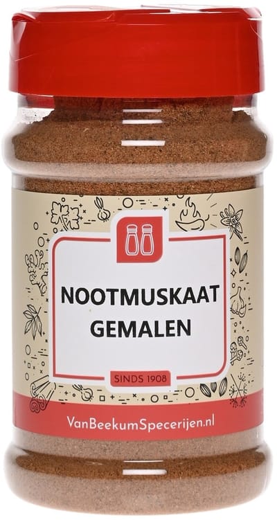 Van Beekum Specerijen - Nootmuskaat Gemalen - Strooibus 130 Gram