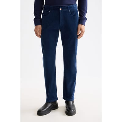 Scotch & Soda The Zee Straight Jeans In Coloured Corduroy Insignia Blue Taglia: W28L32 | Relaxed fit jeans Outlet | Uomo | Blu