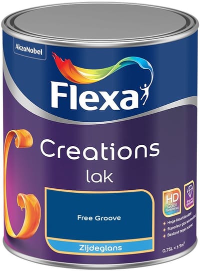 Flexa - Creations Lak Zijdeglans - Free Groove - Mengverf - 750 Ml