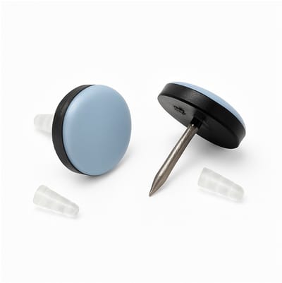 FSW-Products – 4 stuks Teflon Vloerglijders met Spijker (19 mm) – Meubelvilt en Stoelpootdoppen – Antikras Bescherming voor Vloeren en Meubels – Meubelglijders en Onderzetters - Viltjes Stoelpoten