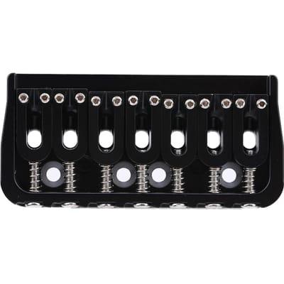 Elektrische Gitaarbrug 7 Snaren GA891 Vaste Muziekaccessoires Zwarte Zinklegering black