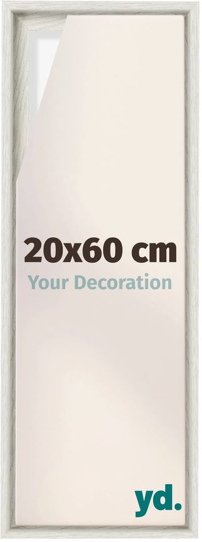 Your Decoration - Baklijst 20x60 cm - White Wash - Baklijst voor Canvas - MDF - Lyon
